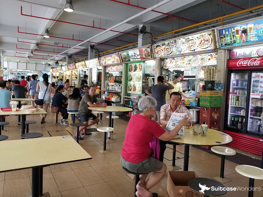 Lunch at Old Airport Hawkers Centre in Singapore