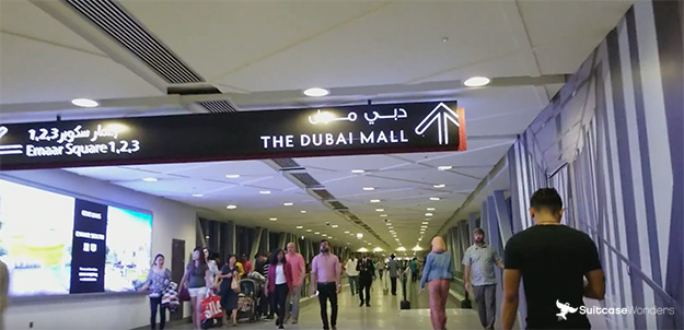 dubai mall entrance from metro